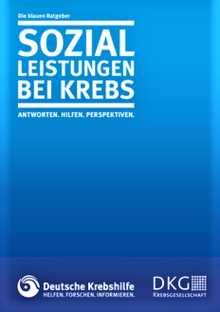 Titelbild der Broschüre "Sozialleistungen bei Krebs"