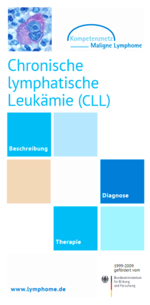 Titelbild des Flyers "Chronische Lymphatische Leukämie"