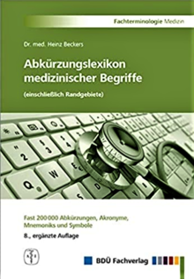 Titelbild des Buches "Abkürzungslexikon medizinischer Begriffe (einschließlich Randgebiete)"