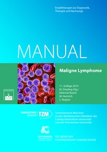 Titelbild des Buches "Manual Maligne Lymphome - Empfehlungen zur Diagnostik, Therapie und Nachsorge"