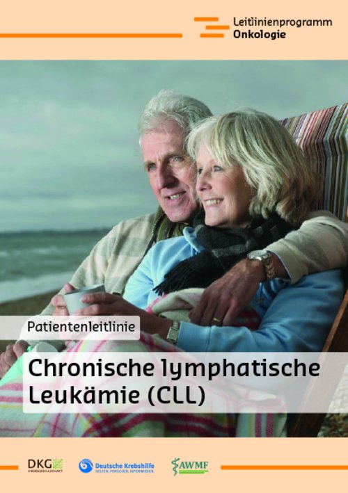Titelbild der Broschüre "Patientenleitlinie Chronisch Lymphatische Leukämie (CLL)"