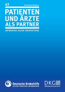 Titelbild der Broschüre "Patienten und Ärzte als Partner"