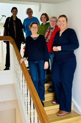 Gruppenbild mit Mitarbeiterinnen der DLH Gruppenbild mit Mitarbeiterinnen der DLH