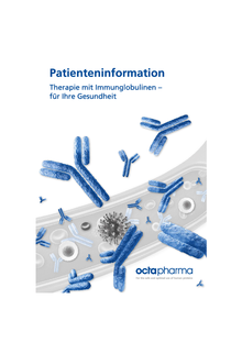 Titelbild der Broschüre "Therapie mit Immunglobulinen - für Ihre Gesundheit (Patienteninformation)"