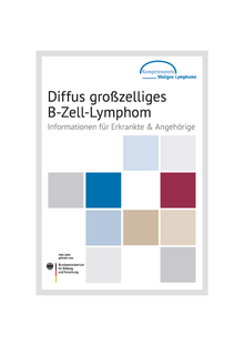 Titelbild der Broschüre "Diffus großzelliges B-Zell-Lymphom - Informationen für Patienten"