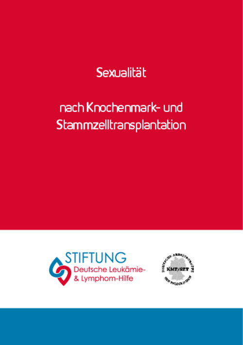 Titelbild der Broschüre "Sexualität nach Knochenmark- und Stammzelltransplantation"