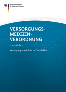 Titelbild der Broschüre "Versorgungsmedizin-Verordnung mit den Versorgungsmedizinischen Grundsätzen"