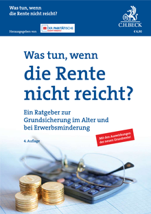 Titelbild des Buches "Was tun, wenn die Rente nicht reicht? Ein Ratgeber zur Grundsicherung im Alter und bei Erwerbsminderung"