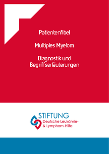 Titelbild der Broschüre "Patientenfibel Multiples Myelom. Diagnostik und Begriffserläuterungen"