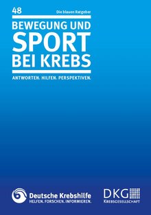 Titelbild der Broschüre "Bewegung und Sport bei Krebs"
