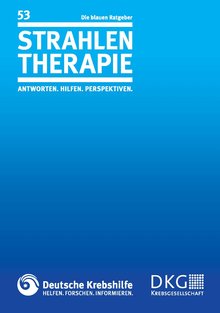 Titelbild der Broschüre "Strahlentherapie"