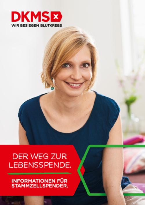 Titelbild der Broschüre "Der Weg zur Lebensspende. Information für Stammzellspender."