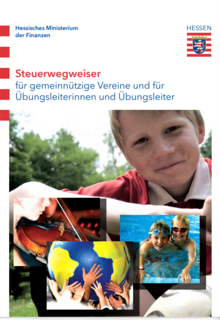 Titelbild der Broschüre "Steuerwegweiser für Gemeinnützige Vereine und für Übungsleiter/-innen"