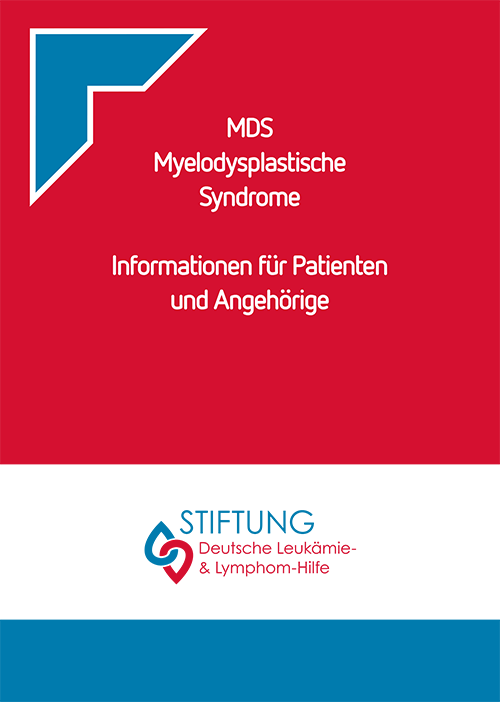 Titelbild der Broschüre MDS - Myelodysplastische Syndrome - Informationen für Patienten und Angehörige"